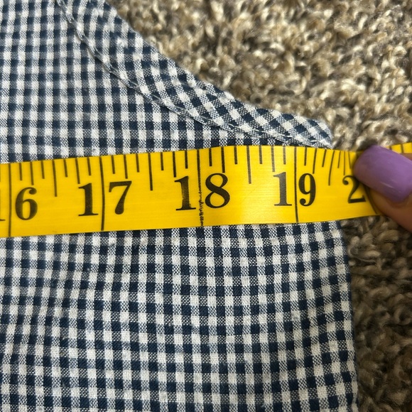 THML checkered gingham babydoll top with tiered bottom size large - Picture 8 of 10